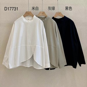 мягкая дизайн простой мода досуг чистый цвет сетка ультрабольшой заказ 17731 блузка